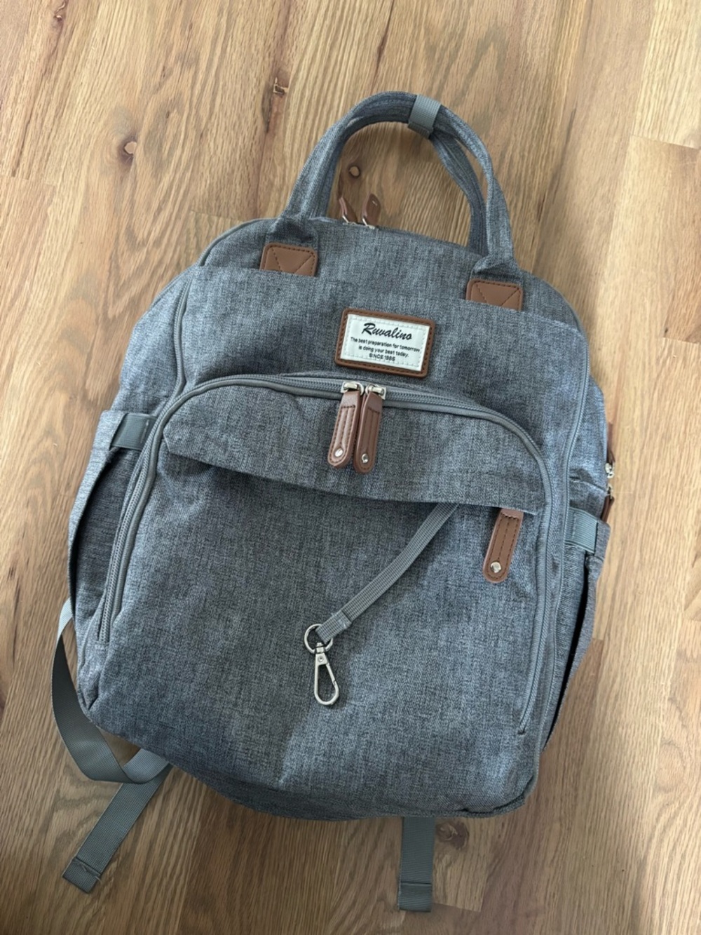 Gray Baby Bag Backpack